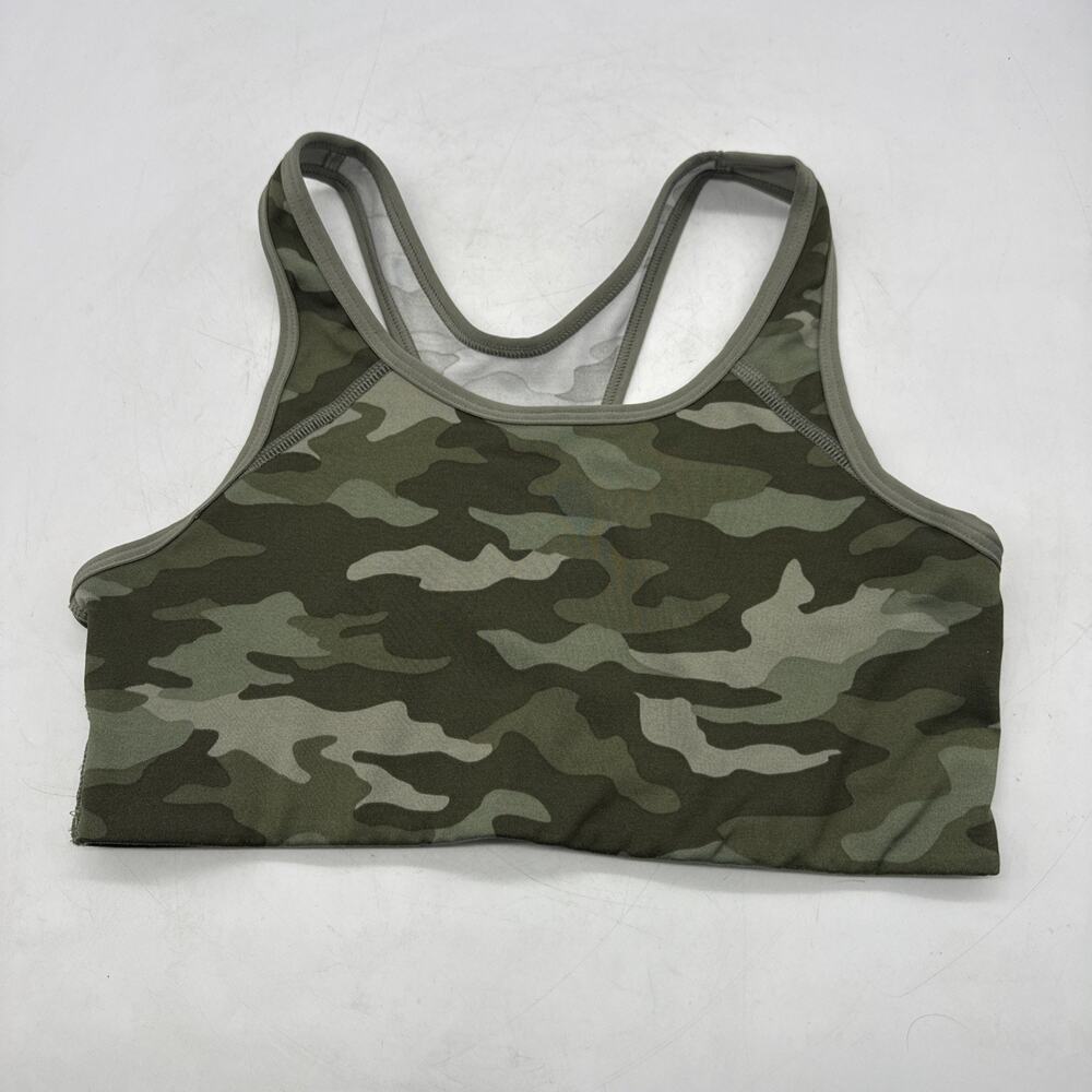 VICTORIAS SECRET PINK CAMO UNLINED SPORTS BRA MEDIUM